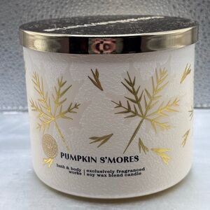 Bath & Body Works Pumpkin S'mores 3 Wick Candle